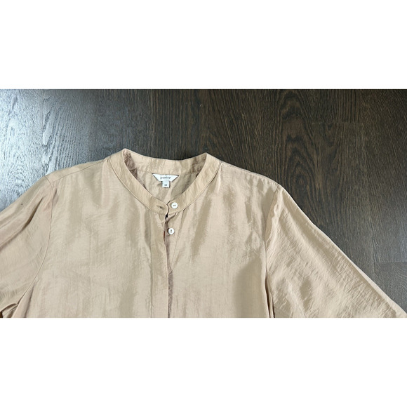 POETRY Dress Boho Tiered Flowy Natural Tan‎ Lagenlook Minimalism sz 12 - Picture 4 of 5